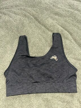 Tracksmith Charcoal Gray Racerback Sports Bra